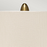 Настольная лампа с рифленым керамическим основанием в бронзовом цвете и жемчужным шёлковым абажуром Elstead Lighting варинант исполнения - 4 | Loft Concept в Москве