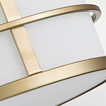 Потолочный светильник с белым матовым абажуром в металлическом каркасе Feiss варинант исполнения - 5 | Loft Concept в Москве