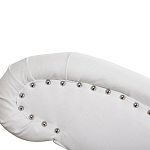 Кушетка белая с мягкой обивкой из велюра Michael Couch варинант исполнения - 5 | Loft Concept в Москве