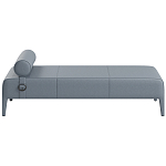 Кушетка Cuba из натуральной кожи с валиком  варинант исполнения - 4 | Loft Concept в Москве