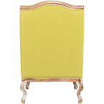 Кресло из натурального бука бежевое с изображением птиц и цветов Beige Green Chinoiserie Garden Armchair варинант исполнения - 2 | Loft Concept в Москве