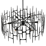 Люстра черная остроконечной формы Black Satin варинант исполнения - 3 | Loft Concept в Москве