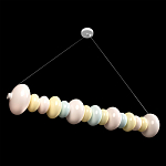 Подвесной светильник светодиодный горизонтальный в виде ожерелья из пастельных сфер Pastel Lunaria Horizon  варинант исполнения - 3 | Loft Concept в Москве