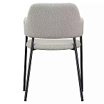 Стул мягкий с подлокотниками Chair Gray Upholstery Boucle варинант исполнения - 4 | Loft Concept в Москве