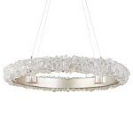 Люстра светодиодная фактурная в форме кольца Amber Crystal варинант исполнения - 3 | Loft Concept в Москве