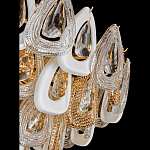 Люстра с многослойными белыми и прозрачными подвесками Character Chandelier варинант исполнения - 2 | Loft Concept в Москве