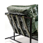 Диван Лофт Натуральная Винтажная кожа Зеленый Two Seat Encounter Leather Sofa варинант исполнения - 5 | Loft Concept в Москве
