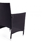 Обеденный комплект из искуственного ротанга Vintara черный варинант исполнения - 2 | Loft Concept в Москве