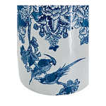 Ваза с мотивами цветущего сада с попугаями Vase Inspired by Nature варинант исполнения - 3 | Loft Concept в Москве