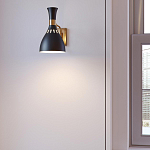 Бра с плафоном в форме песочных часов с узкими перфорированными отверстиями Feiss варинант исполнения - 7 | Loft Concept в Москве