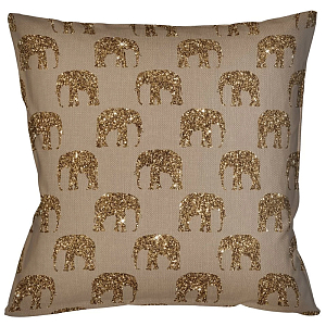 Декоративная подушка с узором из слонов Home Safari Glow
