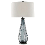 Настольная лампа с фактурным стеклянным основанием Glass Vertical варинант исполнения - 2 | Loft Concept в Москве