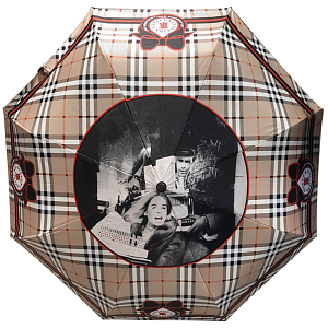 Зонт раскладной BURBERRY дизайн 004 Бежевый цвет