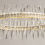 Люстра круглая с прозрачными стеклянными трубками 51 см Nembus варинант исполнения - 4 | Loft Concept в Москве