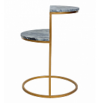 Кофейный столик с подстольем из металла Halves варинант исполнения - 5 | Loft Concept в Москве