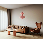 Подвесной вязаный розовый светильник «Моника» варинант исполнения - 3 | Loft Concept в Москве