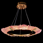 Люстра в форме кольца розовая Warm Pink Light варинант исполнения - 3 | Loft Concept в Москве