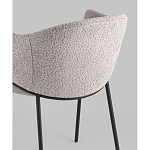 Стул Brace букле серый варинант исполнения - 3 | Loft Concept в Москве