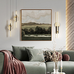 Бра с круглым плафоном из алебастра и бронзовой декоративной стрекозой 65 Alaris  варинант исполнения - 5 | Loft Concept в Москве