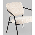 Кресло лаунж Rooney букле белый варинант исполнения - 4 | Loft Concept в Москве