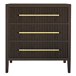 Комод Primo с 3 выдвижными ящиками Темный орех варинант исполнения - 7 | Loft Concept в Москве