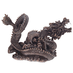 Декоративная статуэтка Дракон Fuzanglong Dragon Dark Bronze Statuette варинант исполнения - 1 | Loft Concept в Москве