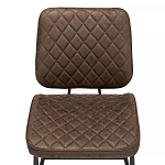 Стул с темно-коричневой обивкой из экокожи Benderson варинант исполнения - 5 | Loft Concept в Москве