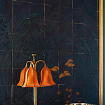 Обои ручная роспись Tsukimi Original colourway on gilded silk with antiquing варинант исполнения - 3 | Loft Concept в Москве