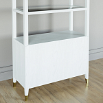 Стеллаж со стеклянными полками Elsa Dreams White варинант исполнения - 7 | Loft Concept в Москве