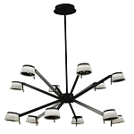 Люстра черного цвета на штанге Noir Supernova варинант исполнения - 2 | Loft Concept в Москве