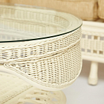 Комплект уличной мебели из ротанга Clara белый варинант исполнения - 12 | Loft Concept в Москве