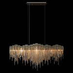 Люстра подвесная с металлическими дугами и длинными цепочками 115 см Atlantis Chain варинант исполнения - 12 | Loft Concept в Москве