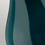 Настольная лампа с коническим дымчато-зелёным абажуром из искусственного шёлка Quintiesse варинант исполнения - 5 | Loft Concept в Москве