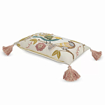 Чехол на подушку с кисточками и вышивкой птиц Ethnic mix Birds Rect варинант исполнения - 1 | Loft Concept в Москве