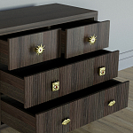 Бельевой Комод с 4 ящиками Elsa Dreams Walnut варинант исполнения - 3 | Loft Concept в Москве