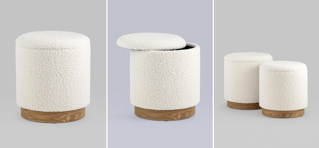 Пуф Bridie Pouf с ящиком - Loft-Concept в Москве