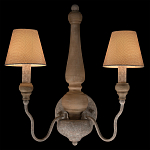 Бра с двумя конусовидными тканевыми абажурами Neighborhood варинант исполнения - 2 | Loft Concept в Москве