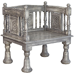 Деревянное кресло из массива манго Casco Grey Mango Chair варинант исполнения - 1 | Loft Concept в Москве