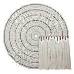 Художественный Гобелен Макраме White Disk Harmony варинант исполнения - 4 | Loft Concept в Москве