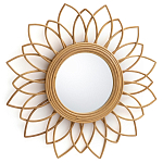 Зеркало из ротанга в форме цветка WICKER MIRROR 65  варинант исполнения - 1 | Loft Concept в Москве