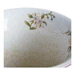 Ваза из голубого фарфора с бронзовыми элементами Blue Garden варинант исполнения - 3 | Loft Concept в Москве