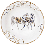 Сервиз обеденный из фарфора с изображением лошадей на 6 персон 23 предмета Porcelain Horse Set варинант исполнения - 6 | Loft Concept в Москве