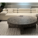 Столик журнальный круглый с полосатым узором Zebroids варинант исполнения - 5 | Loft Concept в Москве