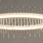 Люстра круглая с прозрачными стеклянными трубками 51 см Nembus варинант исполнения - 5 | Loft Concept в Москве