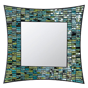 Зеркало квадратное с инкрустацией Maggie