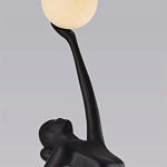 Торшер черная статуэтка Девушка Girl Carries Light Balls варинант исполнения - 1 | Loft Concept в Москве