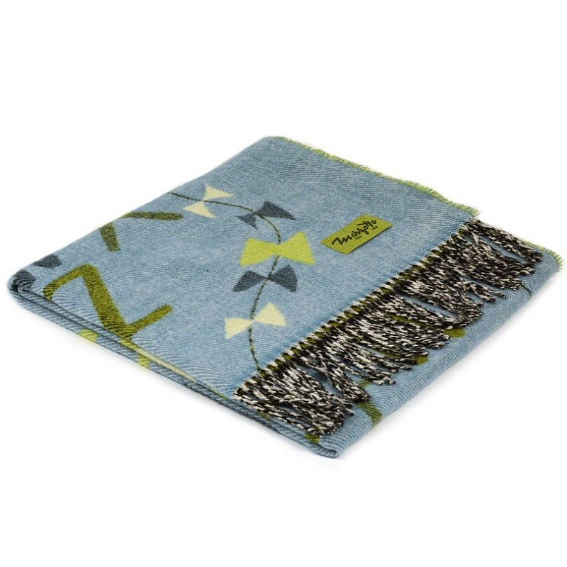 Плед ALP 2 Marzotto Серо-голубой в Москве | Loft Concept 