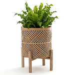 Кашпо на ножках из бамбука Bamboo Decor варинант исполнения - 8 | Loft Concept в Москве