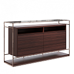 Дизайнерский комод в металлическом каркасе Valerian варинант исполнения - 1 | Loft Concept в Москве
