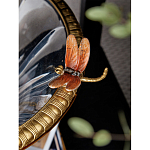 Чаша из прозрачного стекла с бронзовым рельефным ободком Eden Garden варинант исполнения - 6 | Loft Concept в Москве